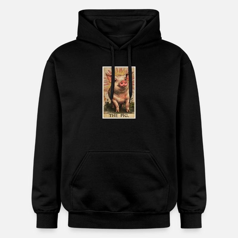 Cochon Cochon - Sweat à capuche Softstyle® Gildan Unisexe - noir