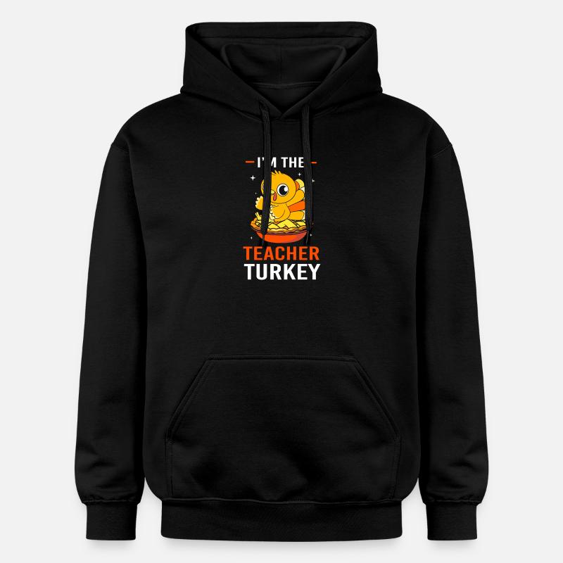 Enseignant Thanksgiving Enseignant - Sweat à capuche Softstyle® Gildan Unisexe - noir