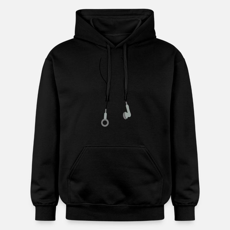 kopfhoerer3 - Sweat à capuche Softstyle® Gildan Unisexe - noir