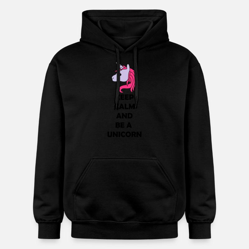be_a_unicorn_02 - Sweat à capuche Softstyle® Gildan Unisexe - noir