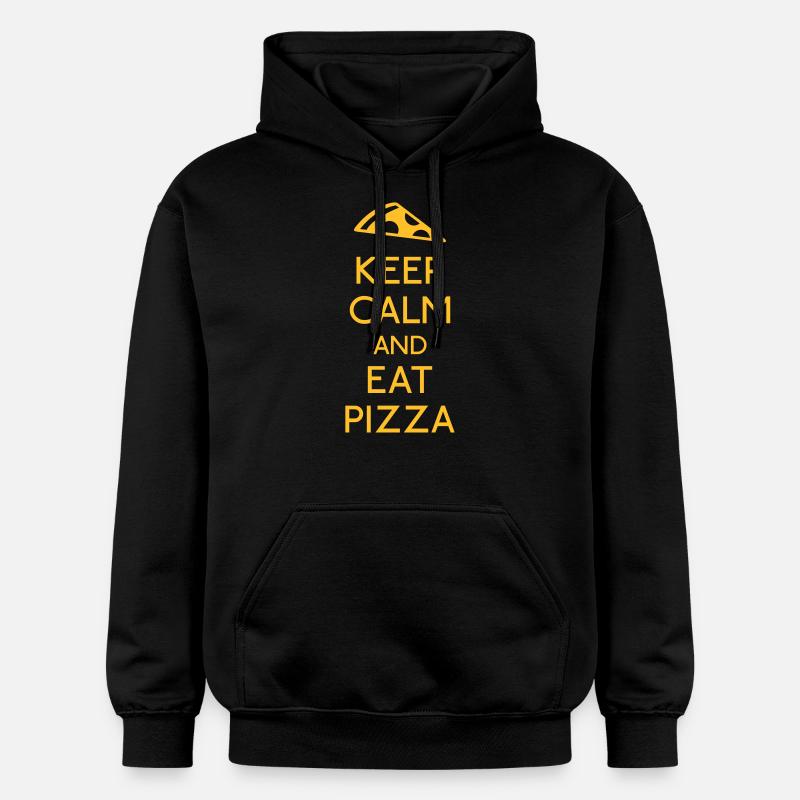 Keep Calm Pizza - Sweat à capuche Softstyle® Gildan Unisexe - noir