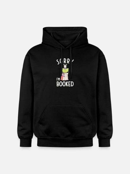 Sorry, I'm booked, reading Zebra - Gildan Unisex Softstyle® Midweight Hoodie - black