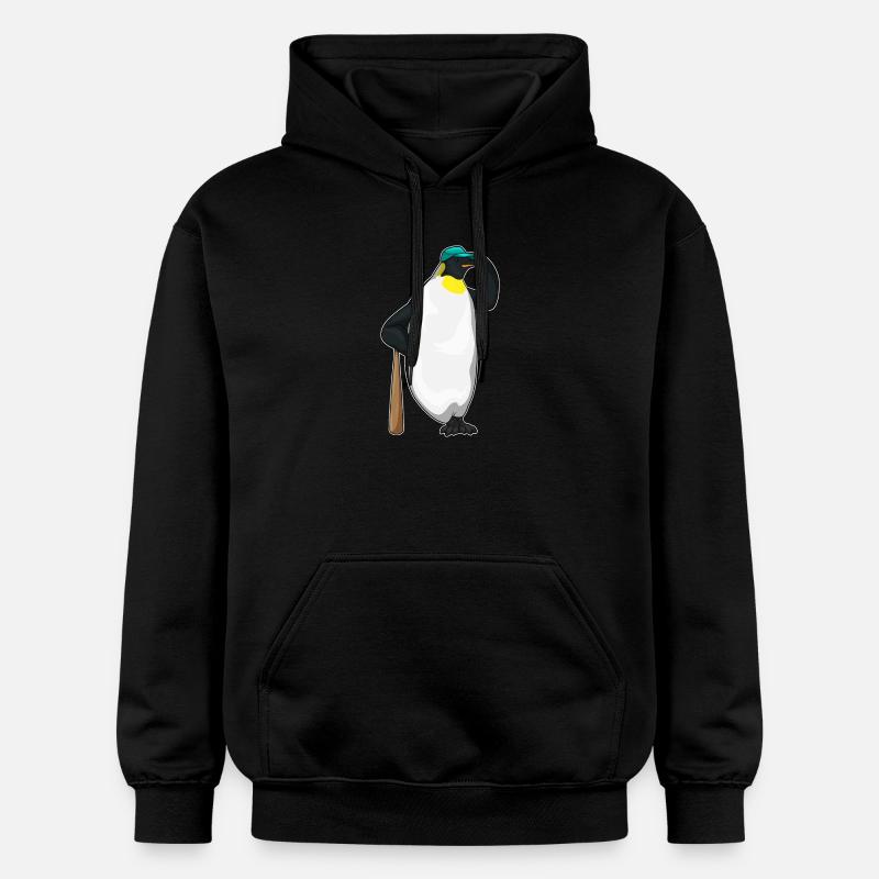 Penguin Baseball Batts - Sweat à capuche Softstyle® Gildan Unisexe - noir