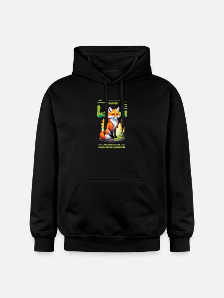 Der schlaue Fuchs vom Land - Gildan Unisex Softstyle® Midweight Hoodie - Schwarz