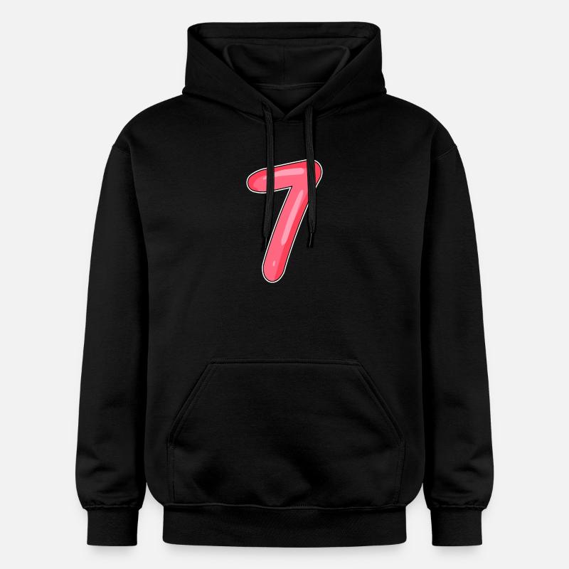 Numéro Sept - Numéro Numéro 7 - Sweat à capuche Softstyle® Gildan Unisexe - noir