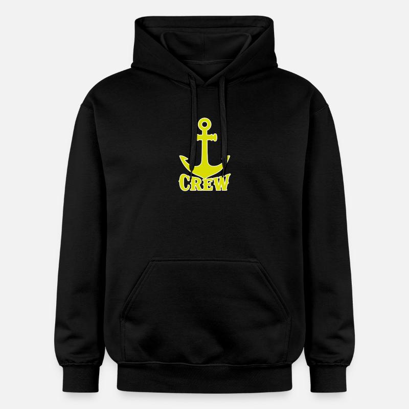 Logo de l’équipe d’ancre - Sweat à capuche Softstyle® Gildan Unisexe - noir