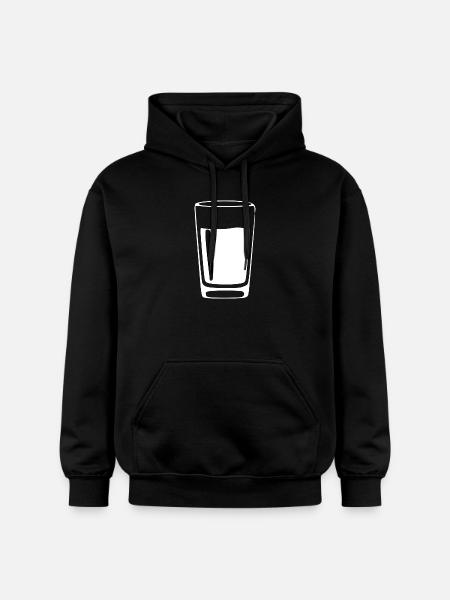 Glass Drinks Bar Gastronomy Gift - Gildan Unisex Softstyle® Midweight Hoodie - black