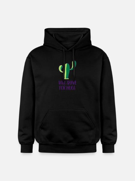 Cactus - Shave - Gildan Unisex Softstyle® Midweight Hoodie - black