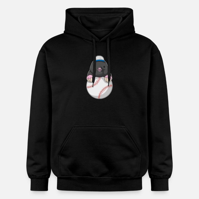 Mole Baseball - Sweat à capuche Softstyle® Gildan Unisexe - noir