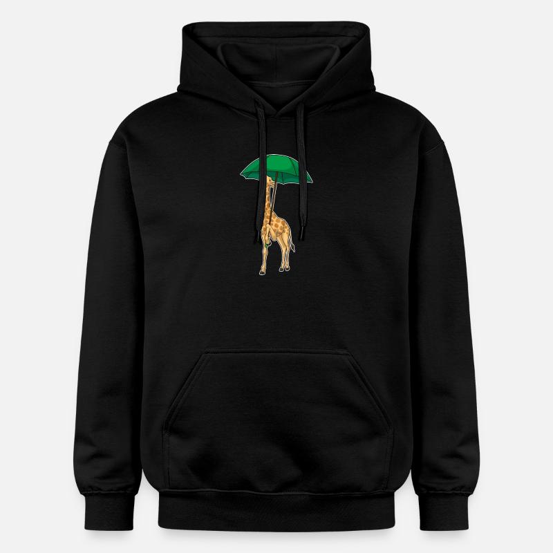 Parapluie girafe - Sweat à capuche Softstyle® Gildan Unisexe - noir