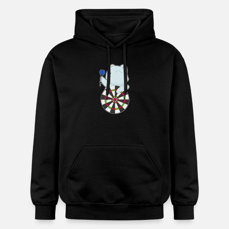 Cible de fléchettes pour chat - Sweat à capuche Softstyle® Gildan Unisexe - noir
