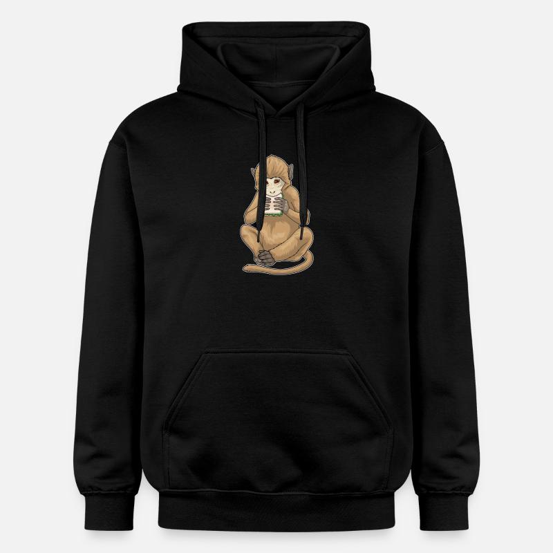 Sandwich au singe - Sweat à capuche Softstyle® Gildan Unisexe - noir