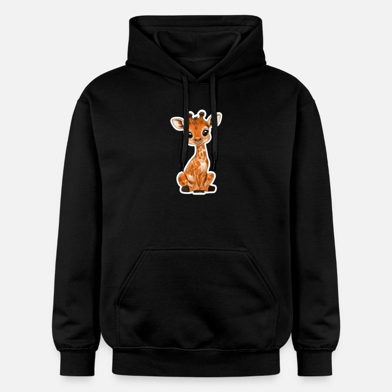 Girafe - Sweat à capuche Softstyle® Gildan Unisexe - noir