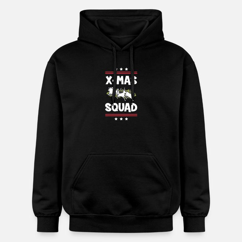 Escouade de Noël - Sweat à capuche Softstyle® Gildan Unisexe - noir