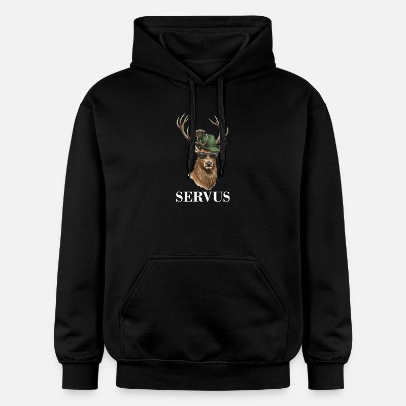 Cerf-de-cerf servus - Sweat à capuche Softstyle® Gildan Unisexe - noir