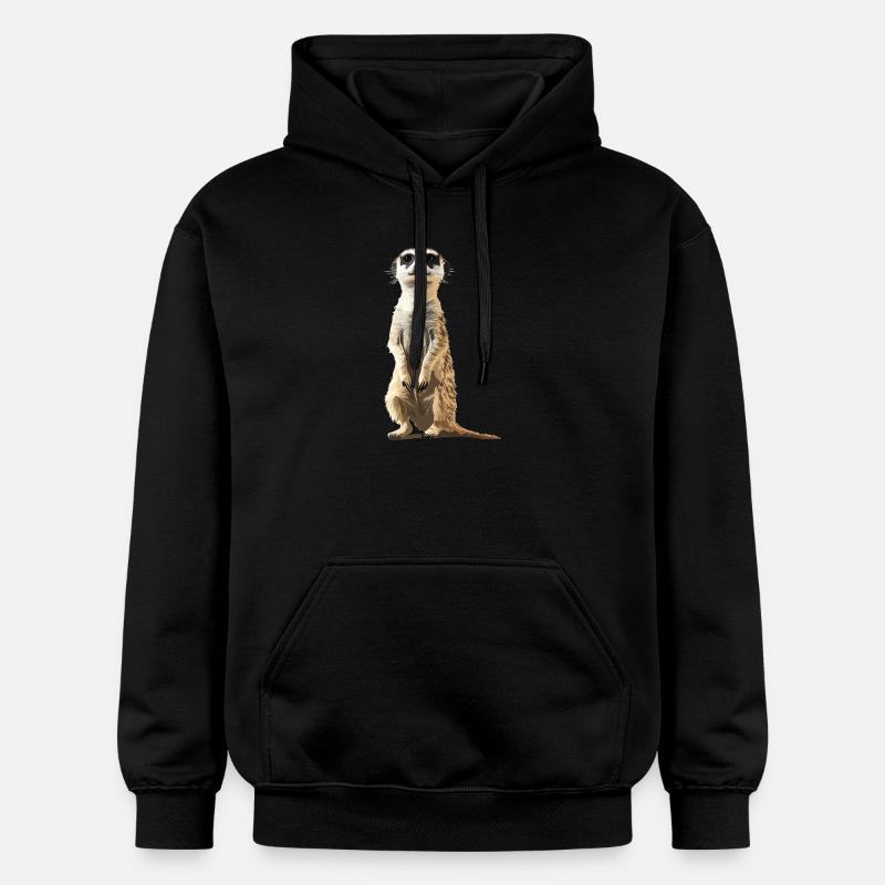 Suricate Erdmännchen - Sweat à capuche Softstyle® Gildan Unisexe - noir