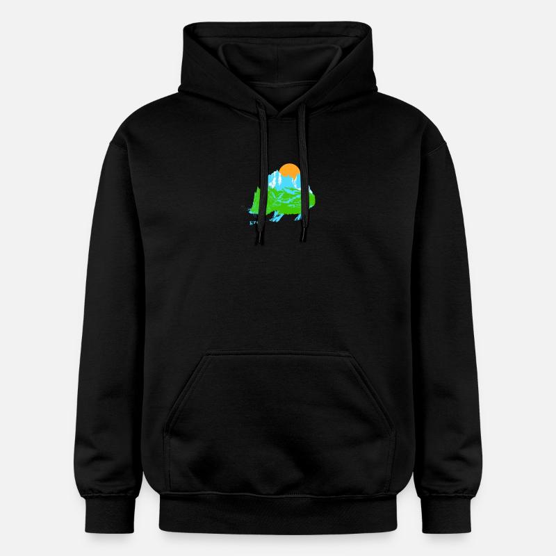 grandir - Sweat à capuche Softstyle® Gildan Unisexe - noir