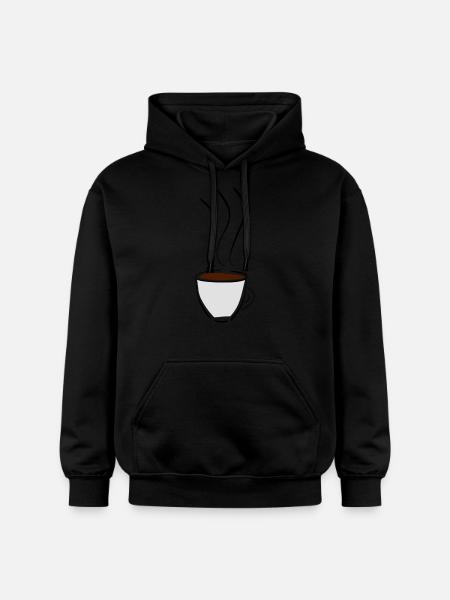 coffee cup - Gildan Unisex Softstyle® Midweight Hoodie - black