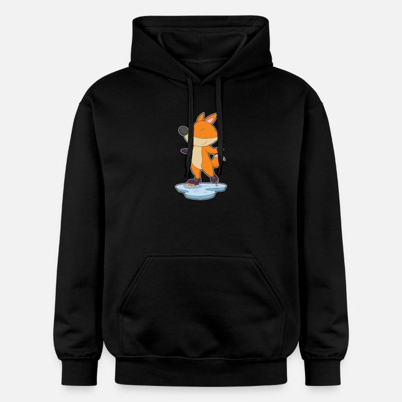 Fox patins à glace - Sweat à capuche Softstyle® Gildan Unisexe - noir