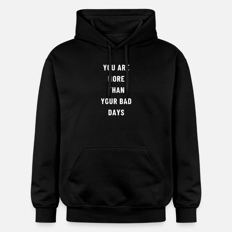 Plus que des mauvais jours - Sweat à capuche Softstyle® Gildan Unisexe - noir
