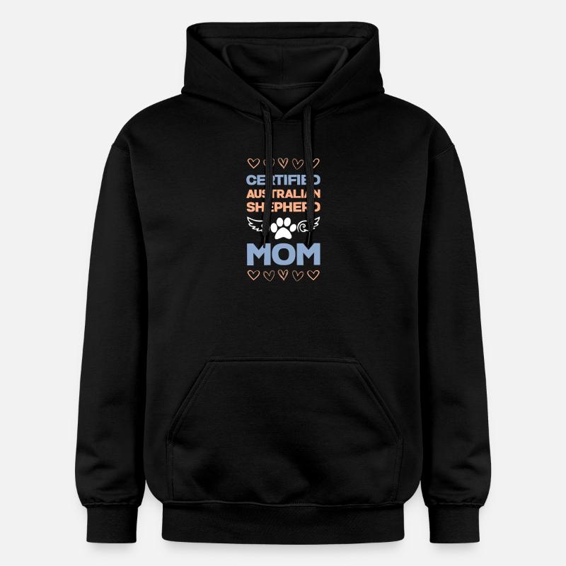 Maman berger australien certifiée - Sweat à capuche Softstyle® Gildan Unisexe - noir