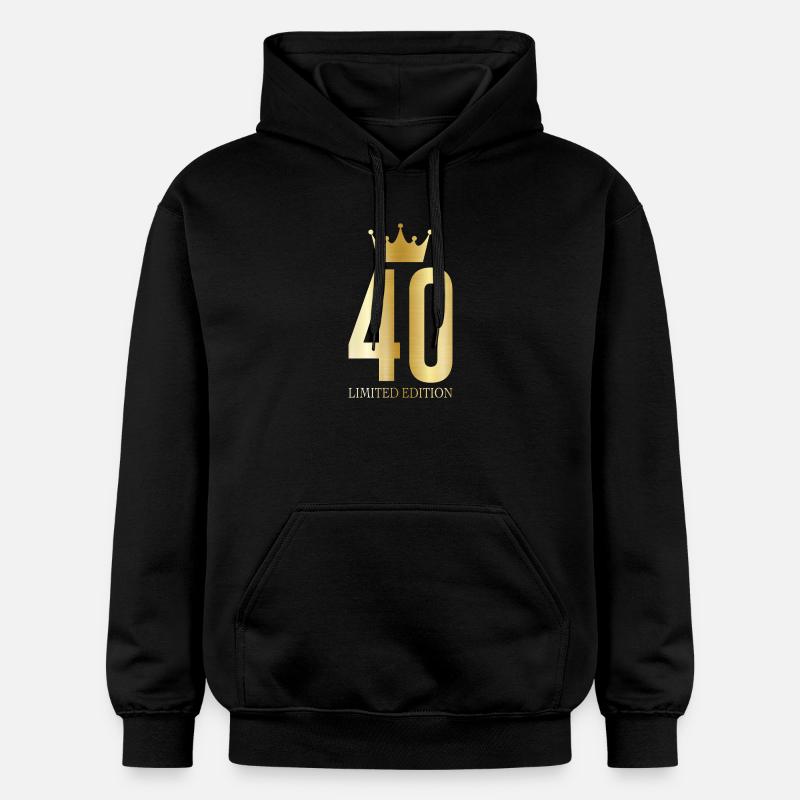 40e anniversaire Édition Limitée Crown - Sweat à capuche Softstyle® Gildan Unisexe - noir