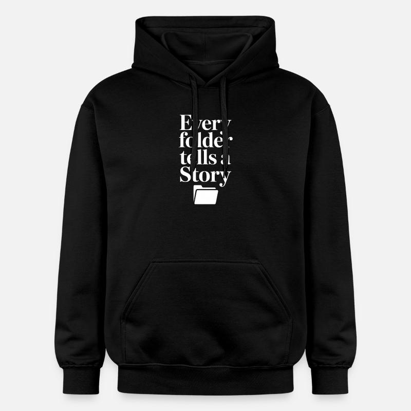 Chaque dossier raconte une histoire - Sweat à capuche Softstyle® Gildan Unisexe - noir
