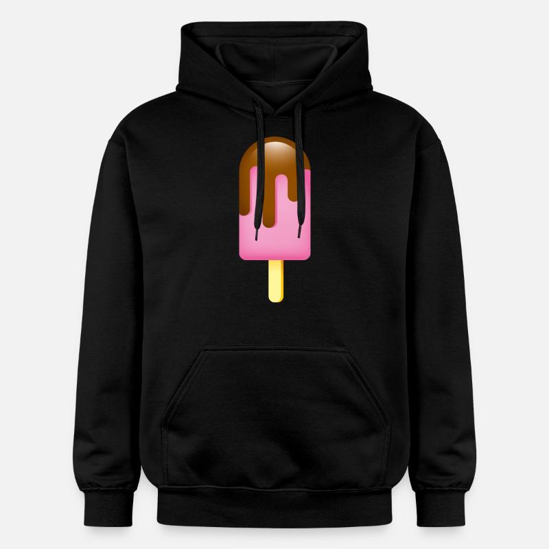 Smiley Ice Cream - Sweat à capuche Softstyle® Gildan Unisexe - noir
