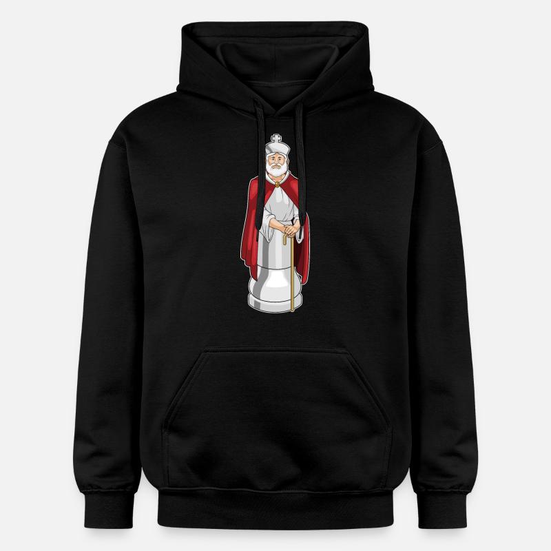 Pièce d’échecs Roi Échecs - Sweat à capuche Softstyle® Gildan Unisexe - noir