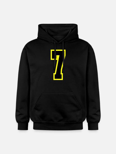 7 Number Leotard - Gildan Unisex Softstyle® Midweight Hoodie - black