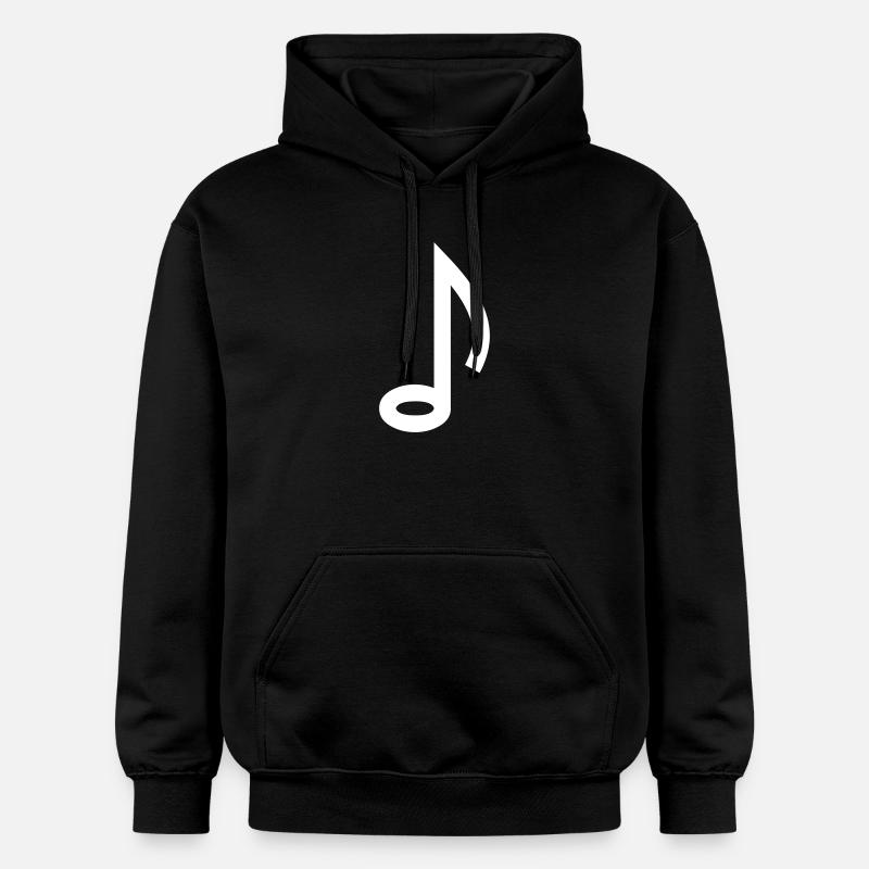 Note Symbol - Gildan Unisex Softstyle® Midweight Hoodie - Schwarz
