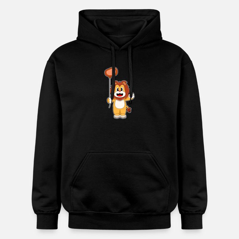 Löwe Luftballon Fleisch - Gildan Unisex Softstyle® Midweight Hoodie - Schwarz