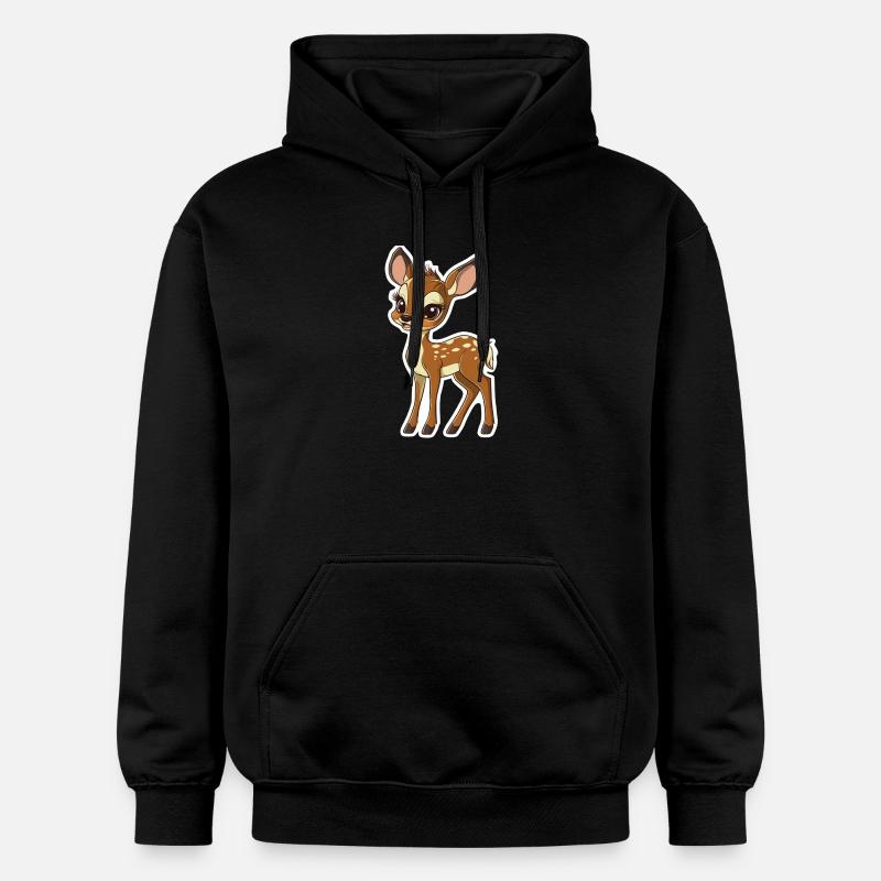 chevreuil - Sweat à capuche Softstyle® Gildan Unisexe - noir