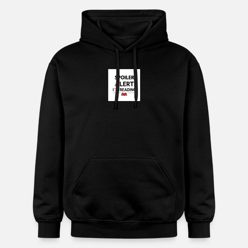 Alerte spoiler : je lis - Sweat à capuche Softstyle® Gildan Unisexe - noir