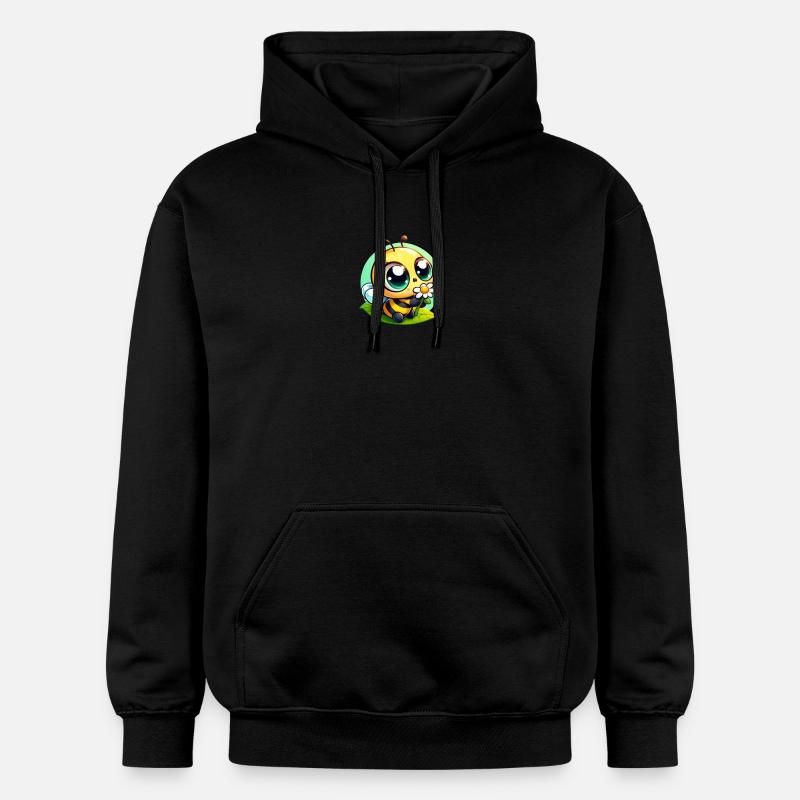 Abeille Cartoon 5 - Sweat à capuche Softstyle® Gildan Unisexe - noir