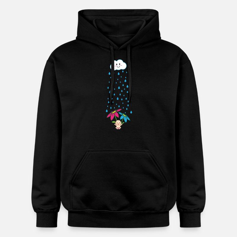 Shirt de maternité douce - Sweat à capuche Softstyle® Gildan Unisexe - noir