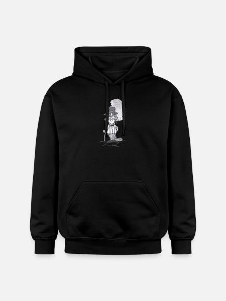 GentleBiber # North German art - Gildan Unisex Softstyle® Midweight Hoodie - black