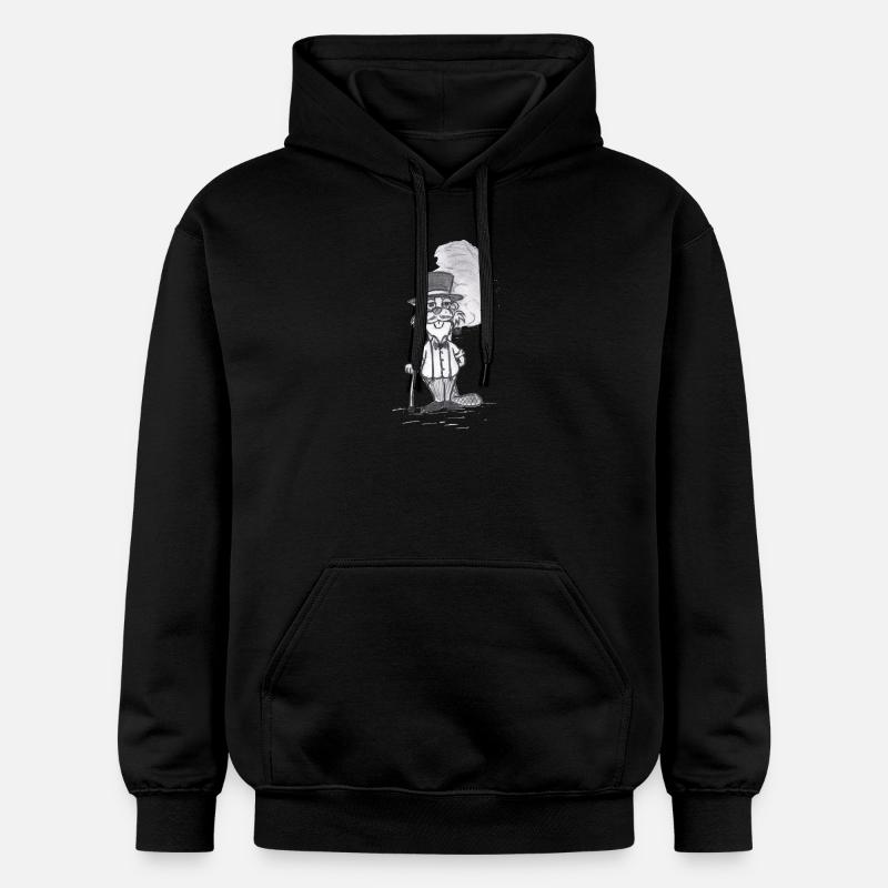 GentleBiber # Art nord-allemand - Sweat à capuche Softstyle® Gildan Unisexe - noir