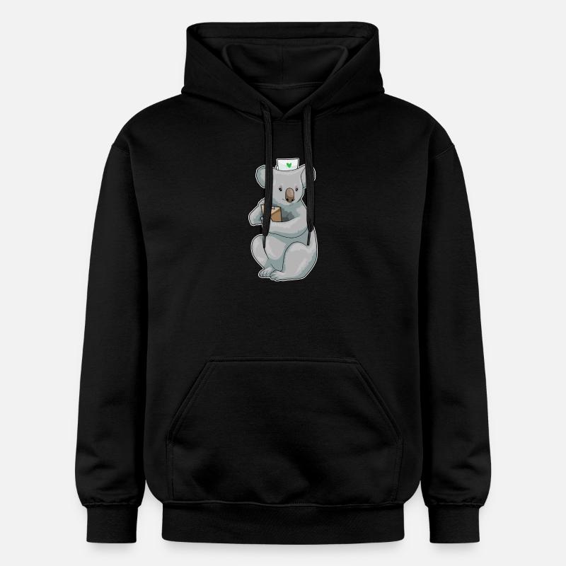 Bloc-notes Koala Nurse - Sweat à capuche Softstyle® Gildan Unisexe - noir