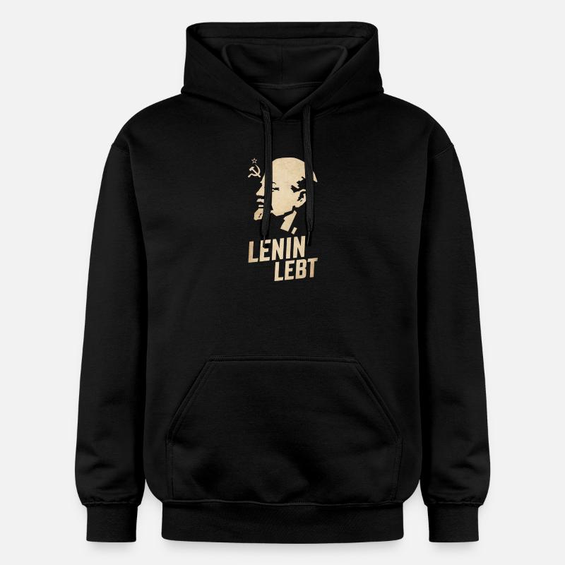 Lénine est vivant - Sweat à capuche Softstyle® Gildan Unisexe - noir