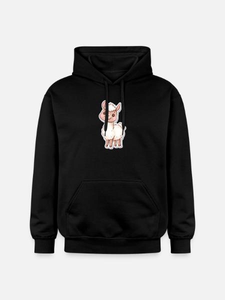 Llama Alpaca Llama Animal Gift - Gildan Unisex Softstyle® Midweight Hoodie - black