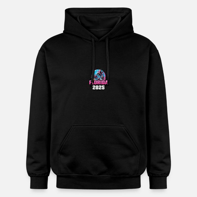 Palmiers de Floride 2025 - Sweat à capuche Softstyle® Gildan Unisexe - noir