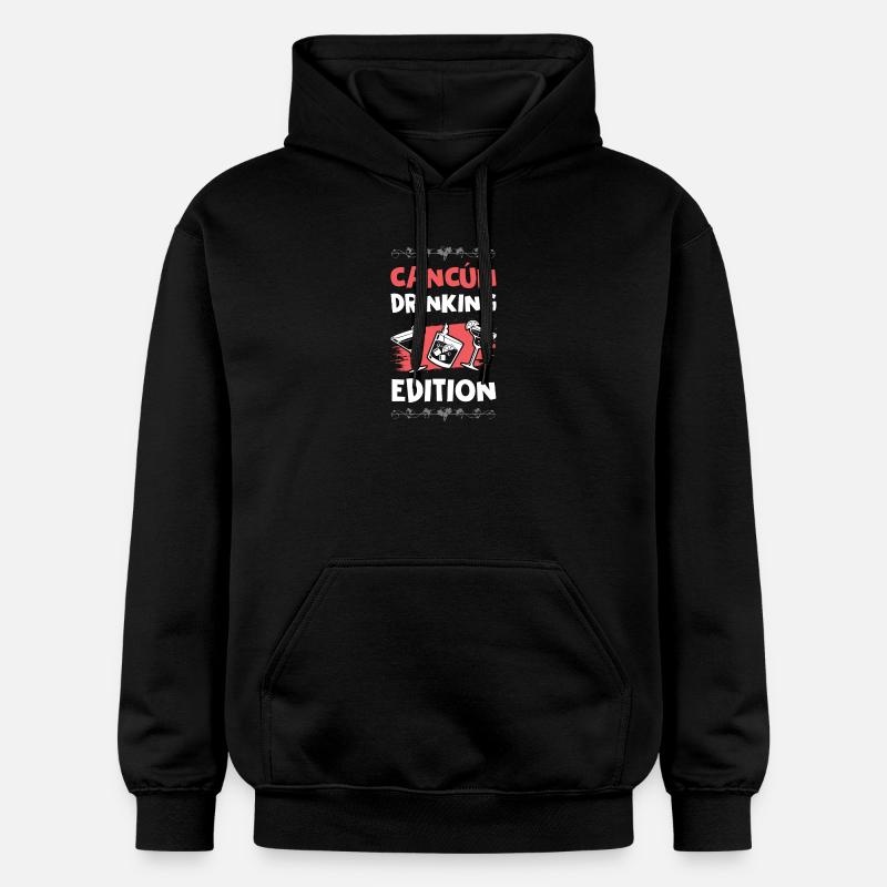 Cancun Drinking Edition - Gildan Unisex Softstyle® Midweight Hoodie - black