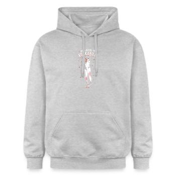 Daughters of Rockabilly - Gildan Unisex Softstyle® Midweight Hoodie - Hellgrau meliert - Vorne - Liana (172cm) & Jaron (178cm)