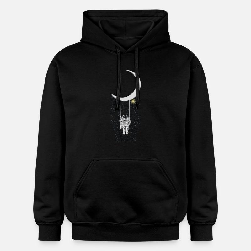 astronaute - Sweat à capuche Softstyle® Gildan Unisexe - noir
