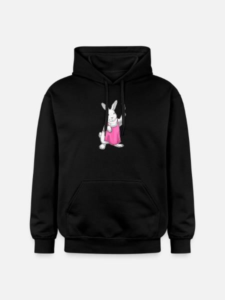 Peigne de coiffeur Bunny - Sweat à capuche Softstyle® Gildan Unisexe - noir
