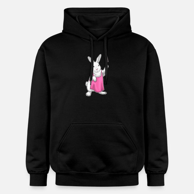 Peigne de coiffeur Bunny - Sweat à capuche Softstyle® Gildan Unisexe - noir