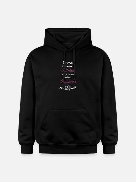 I'm the best Firefighter - Gildan Unisex Softstyle® Midweight Hoodie - black