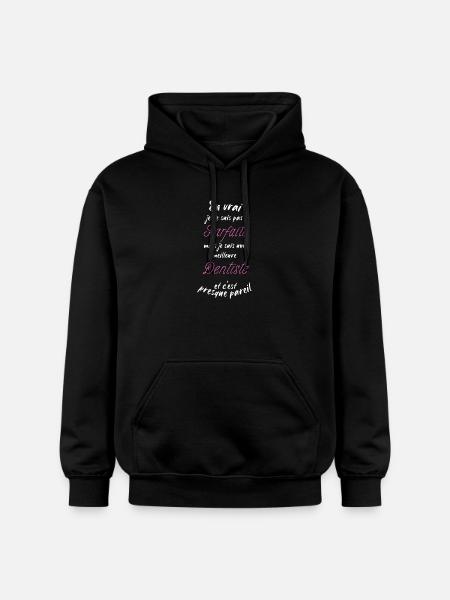 Ich bin der beste Zahnarzt - Gildan Unisex Softstyle® Midweight Hoodie - Schwarz