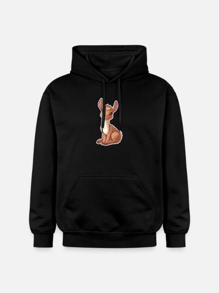 Llama Alpaca Llama Animal Gift - Gildan Unisex Softstyle® Midweight Hoodie - black